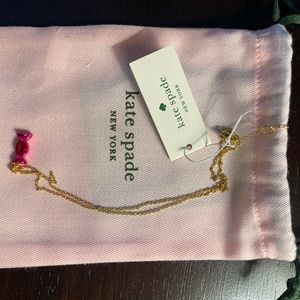 COPY - Kate Spade Necklace: Pink Candy Shop pendant Gold Plated Chain